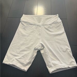 Meshki White Women's Bike Shorts